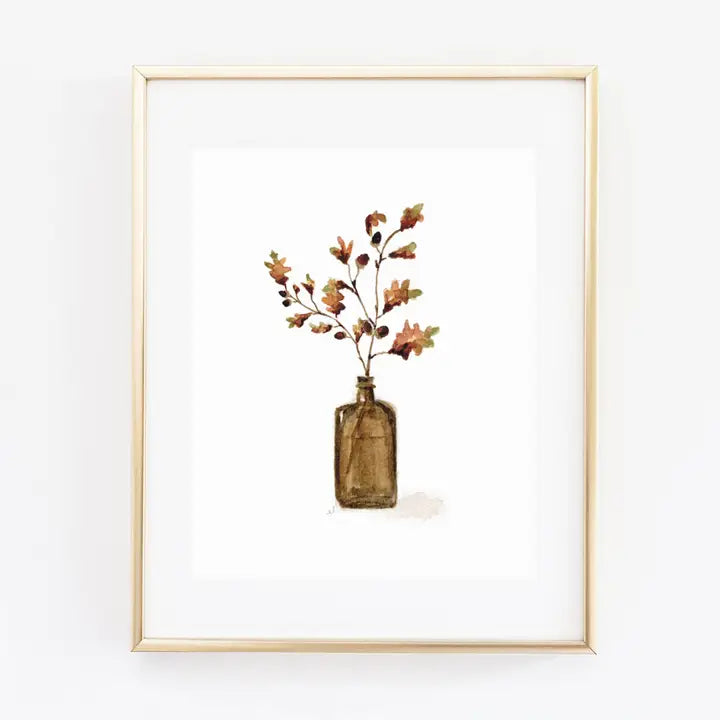 Acorn Branch Art Print