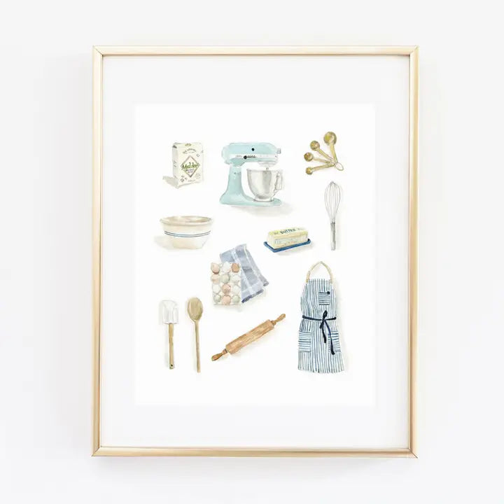 Baking Art Print