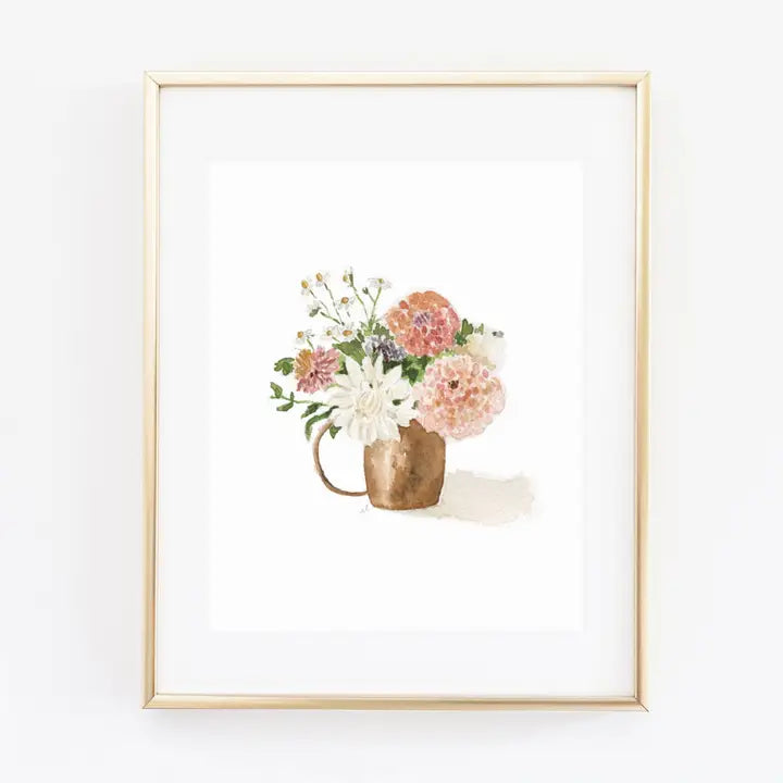 Dahlias Art Print
