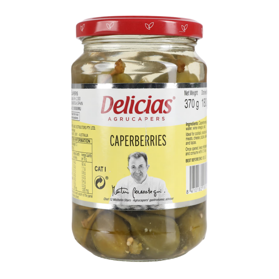 Delicias Caperberries in Vinegar 370gm