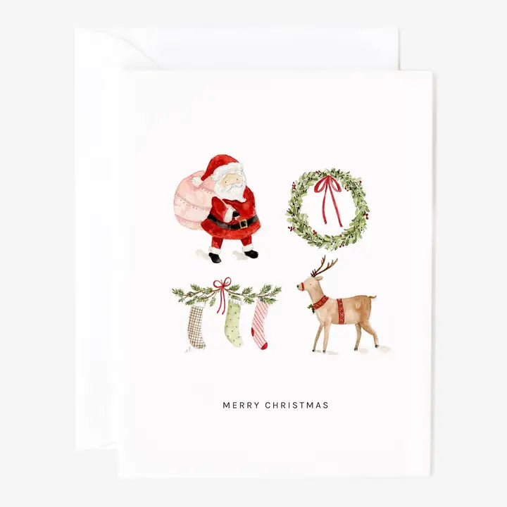 Merry Christmas Santa Notecard