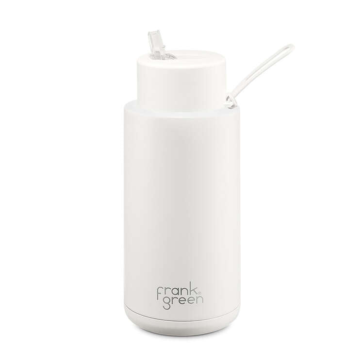 Frank Green Reusable Bottle 34oz/1L: Cloud