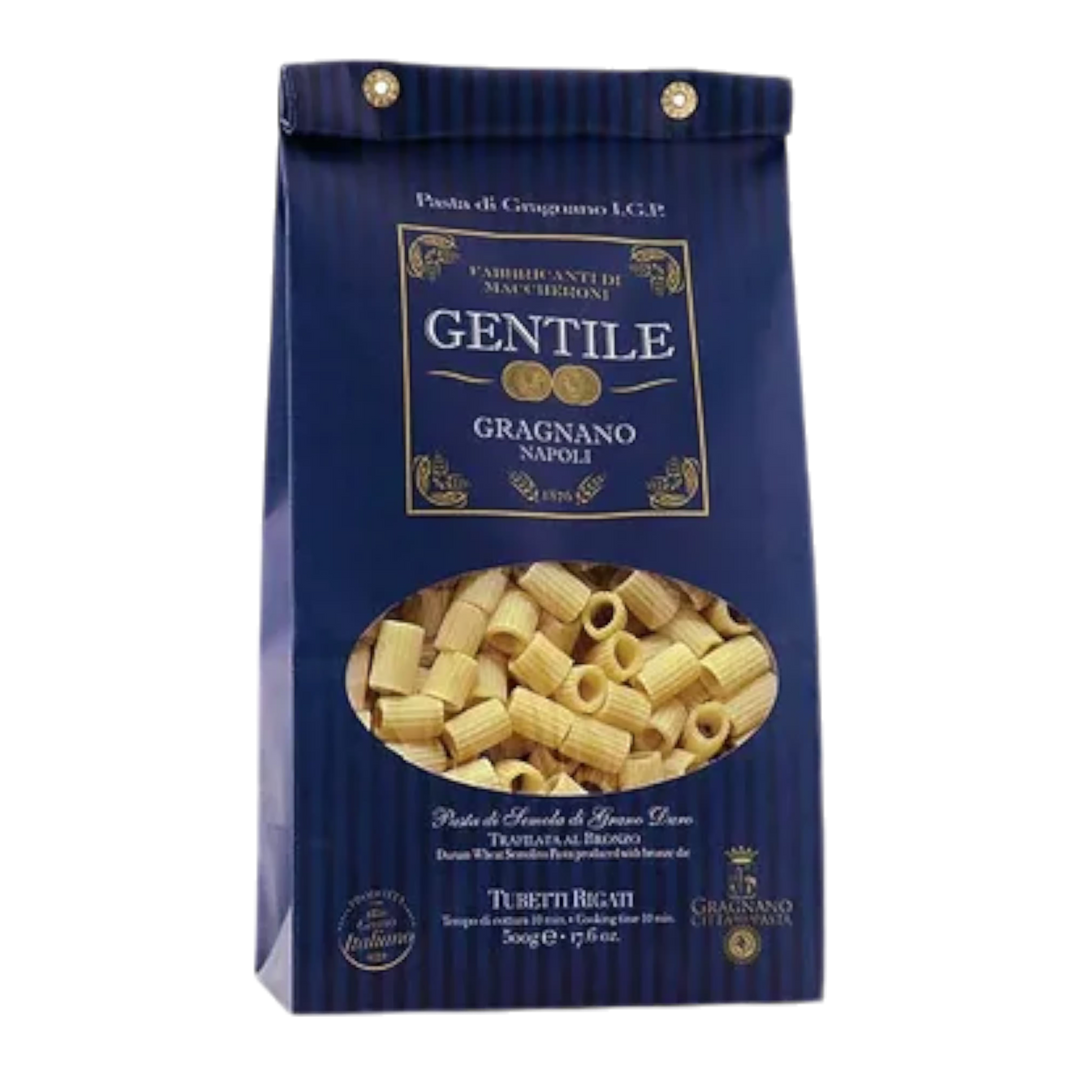 Gentile pasta package with blue background
