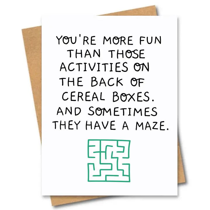 Greeting Card: Maze
