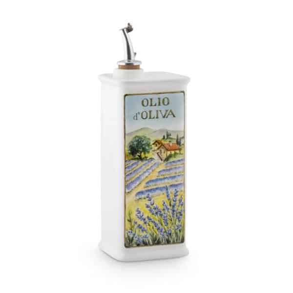 NuovaCer Lavender Ceramic Oil Cruet 500ml