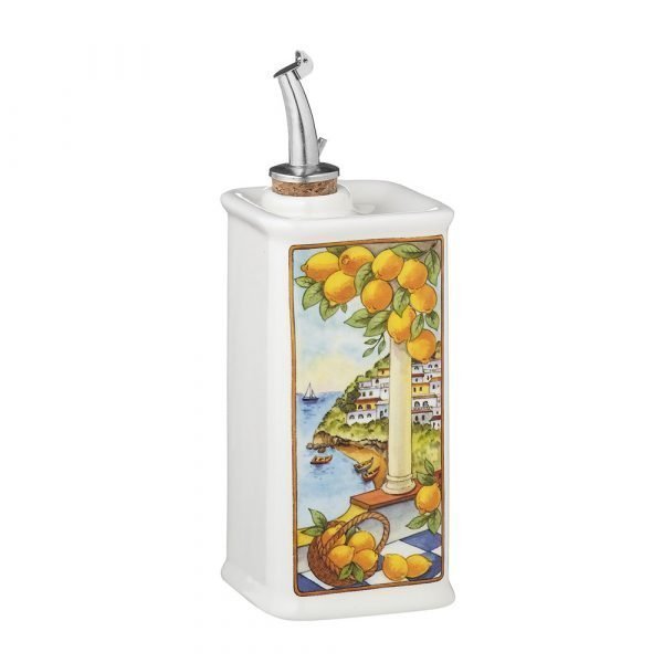 NuovaCer Mediterranean Sea View Ceramic Oil Cruet 250ml