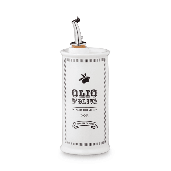 NuovaCer White Vintage Oil Cruet 250ml