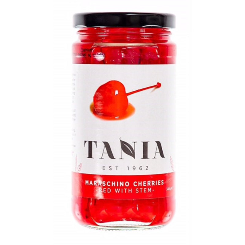 Tania Maraschino Cherries with Stem 340gm