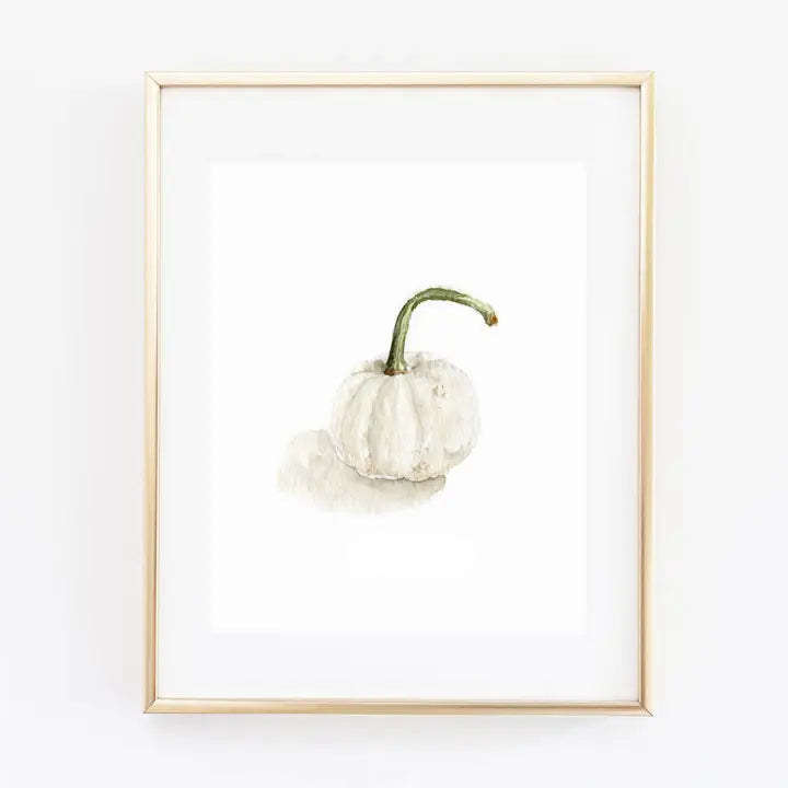 White Pumpkin Art Print