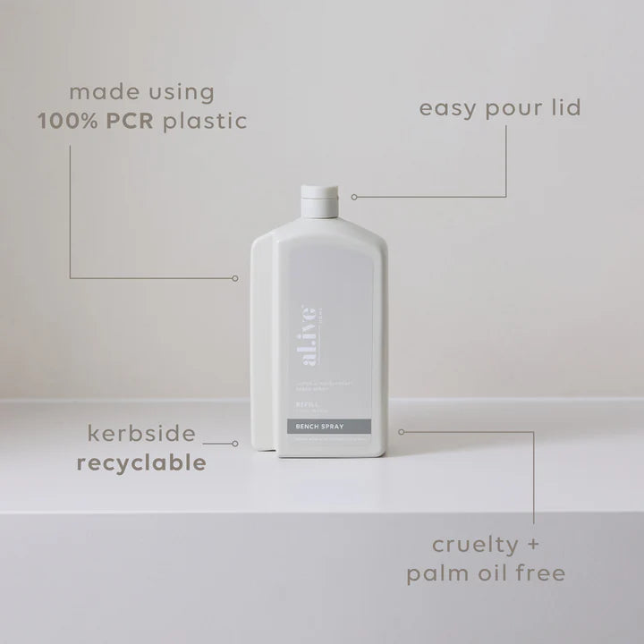 Al.ive Bench Spray Refill 1L: Lemon & Pomegranate