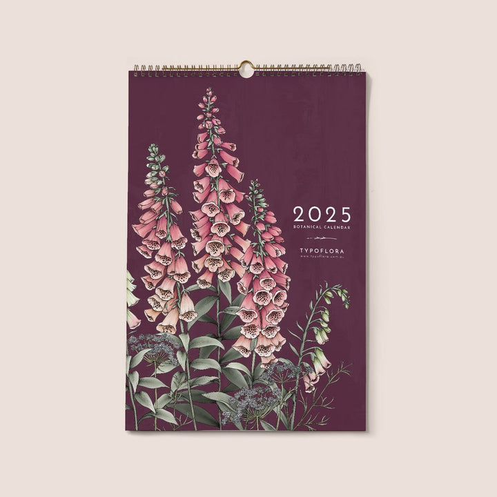 Typoflora 2025 Wall Calendar