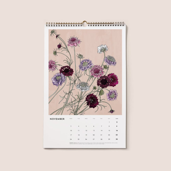 Typoflora 2025 Wall Calendar