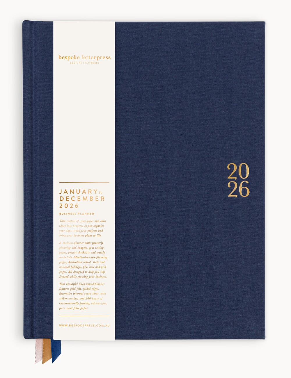Bespoke Midnight Business Planner 2026