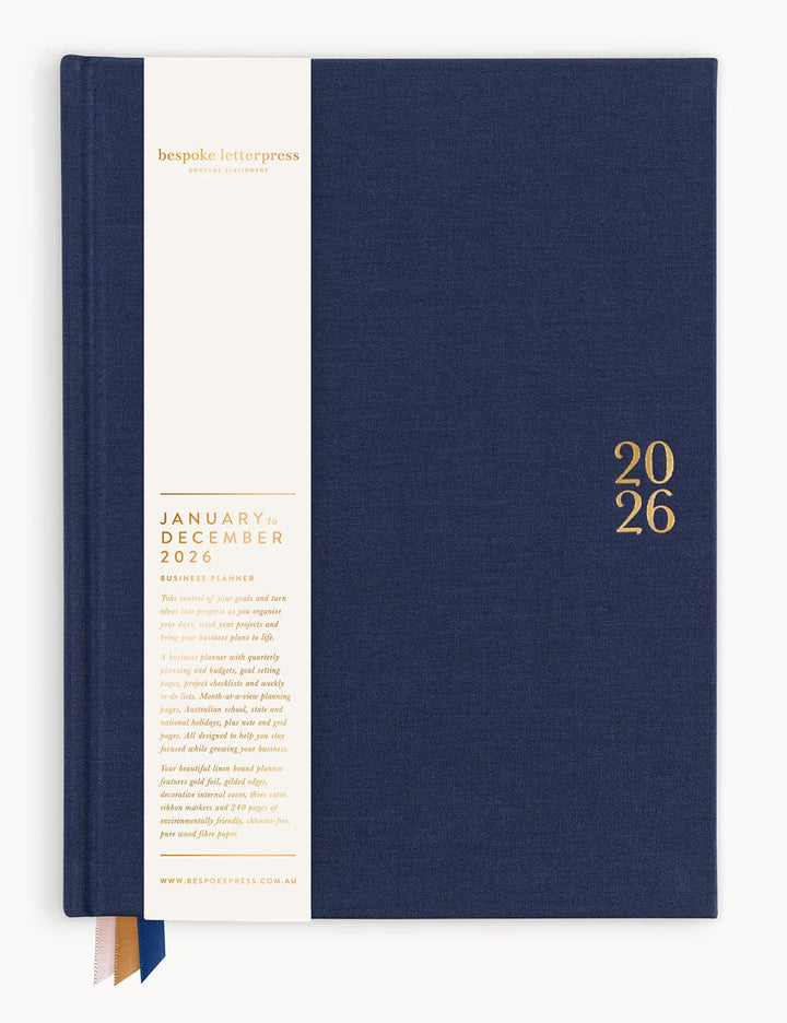Bespoke Midnight Business Planner 2026