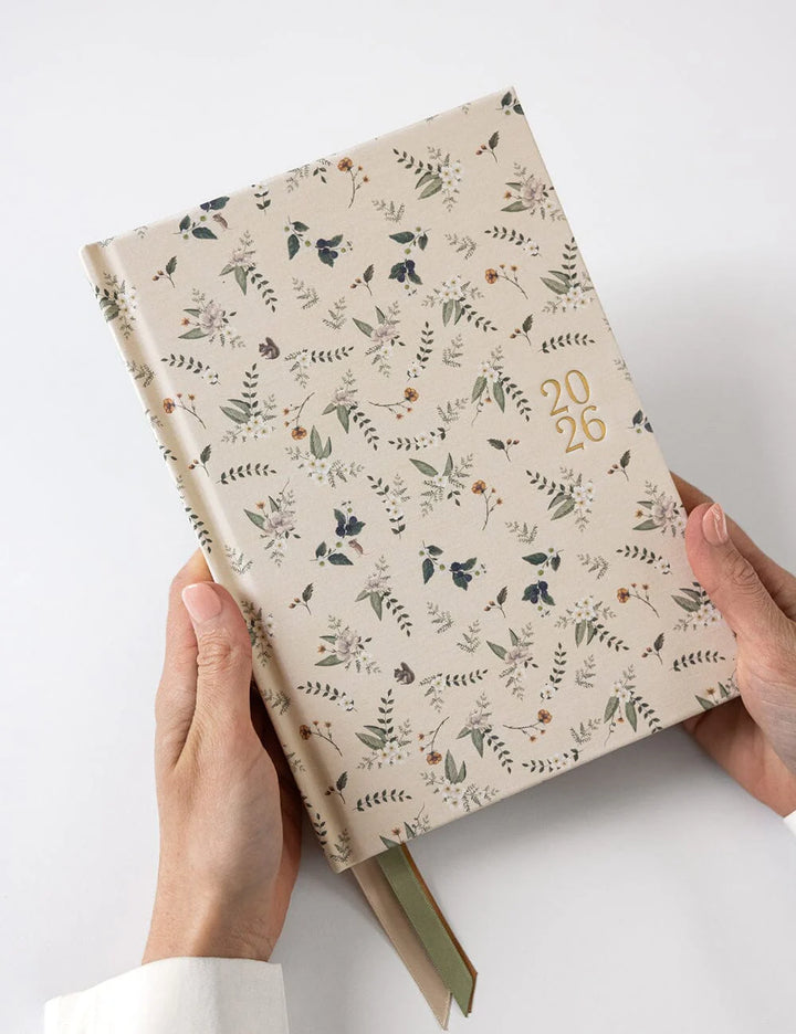 Bespoke Button Fern Desktop Linen Planner 2026