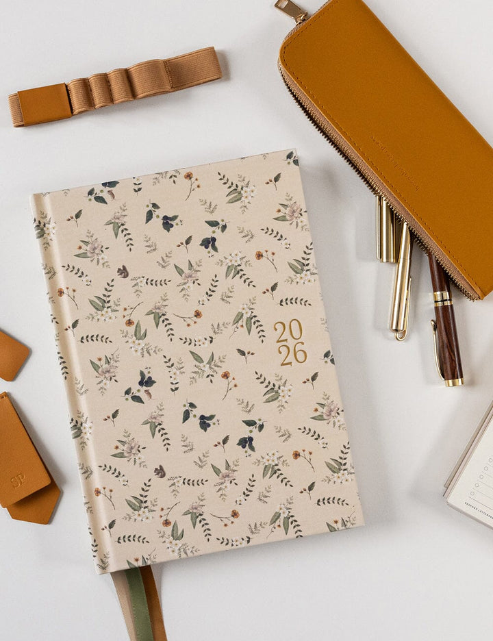 Bespoke Button Fern Desktop Linen Planner 2026