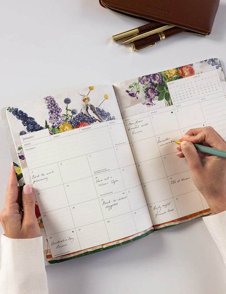 Bespoke Monthly Calendar Notebook 2026