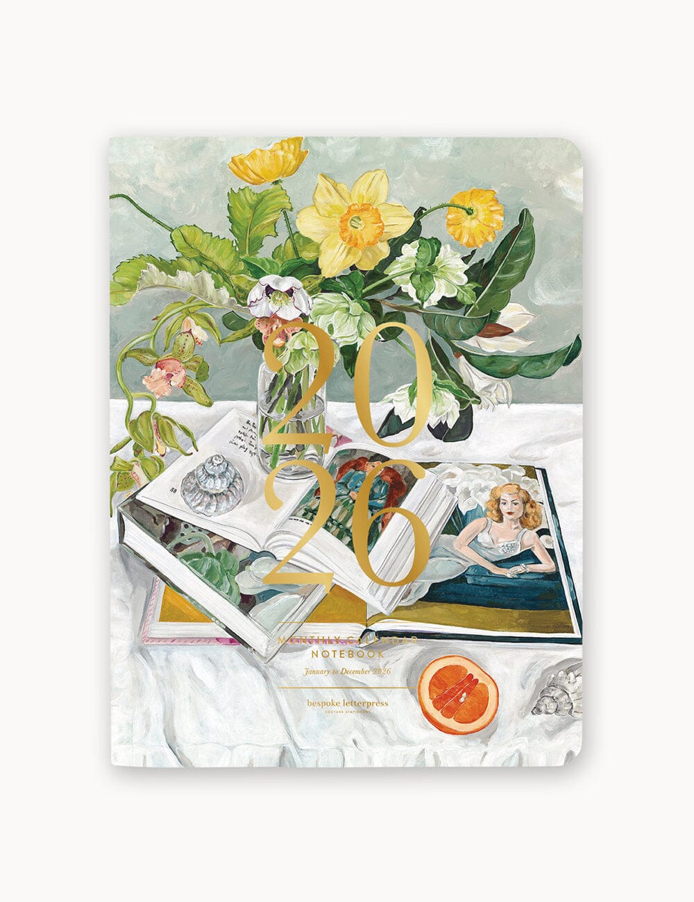 Bespoke Monthly Calendar Notebook 2026