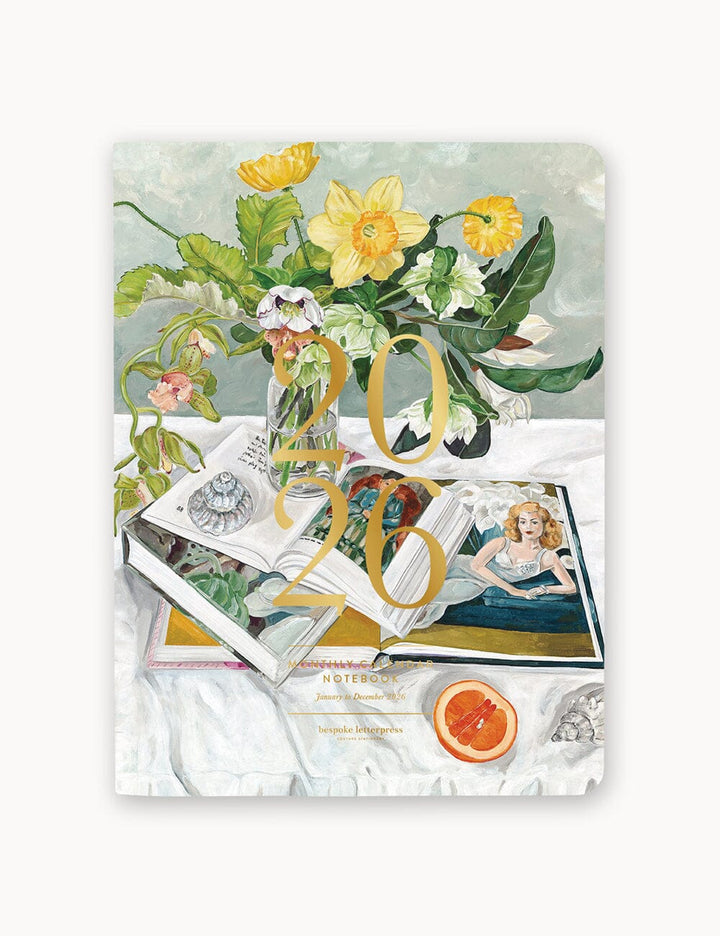 Bespoke Monthly Calendar Notebook 2026