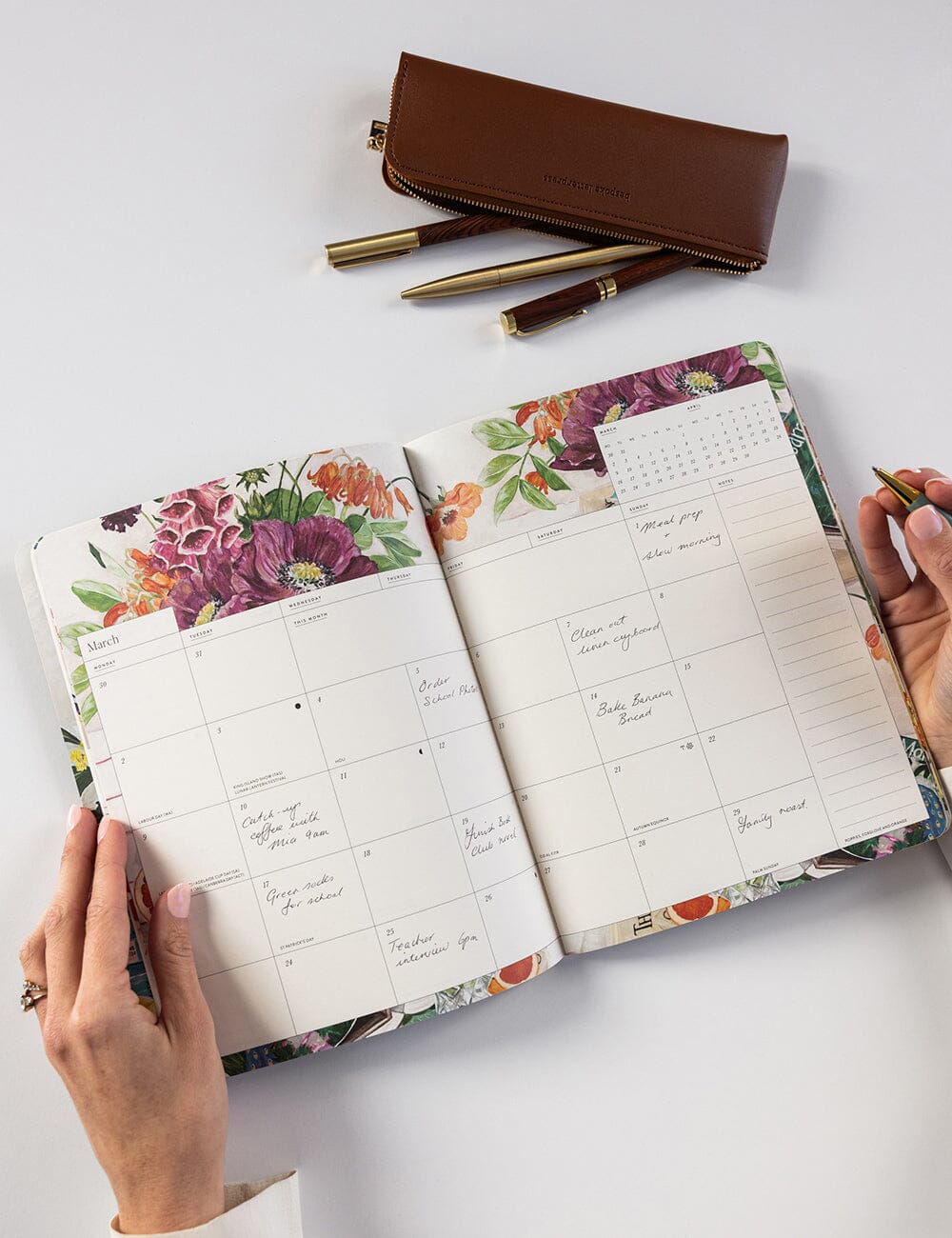 Bespoke Monthly Calendar Notebook 2026