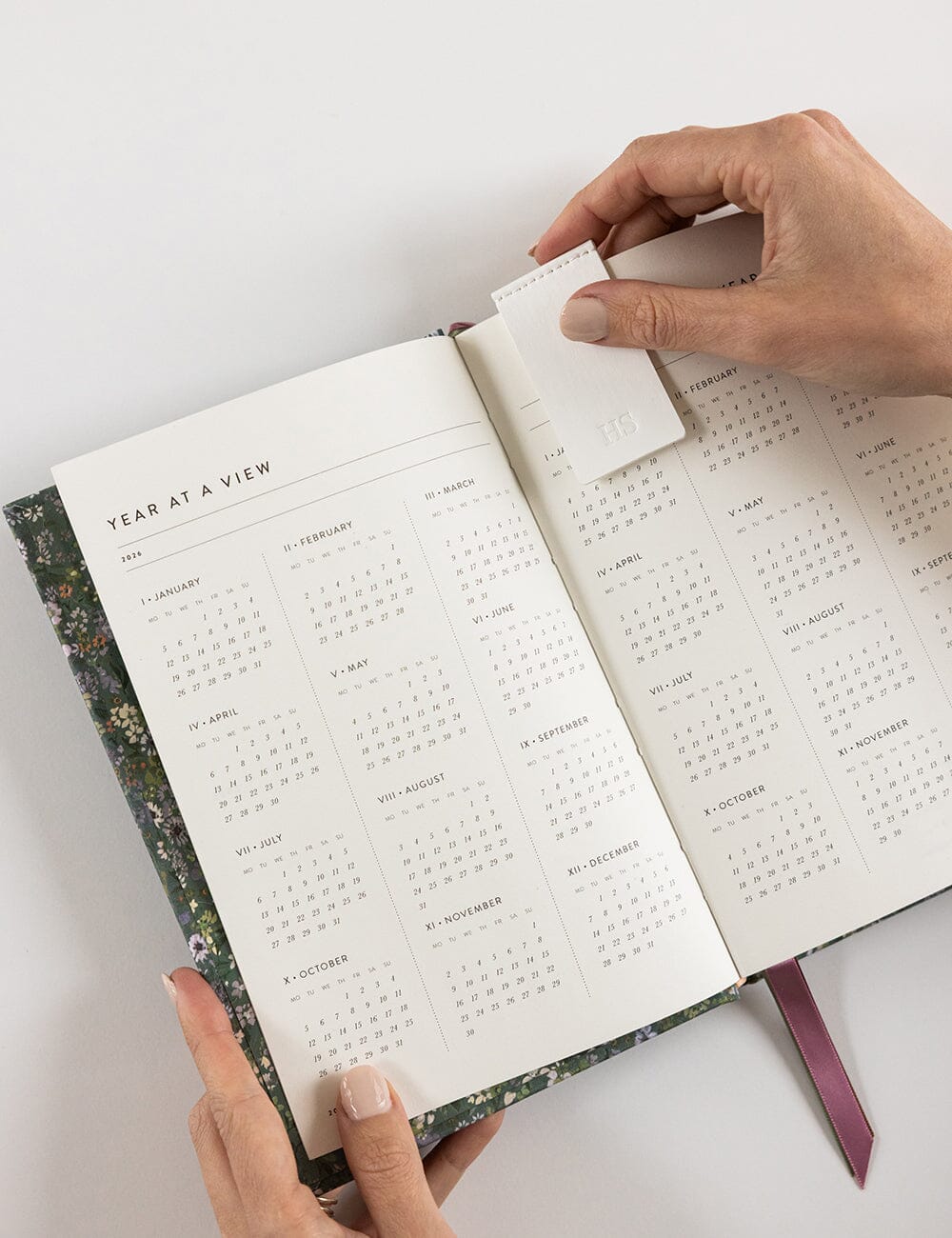 Bespoke Summer Perennials Petite Linen Planner 2026