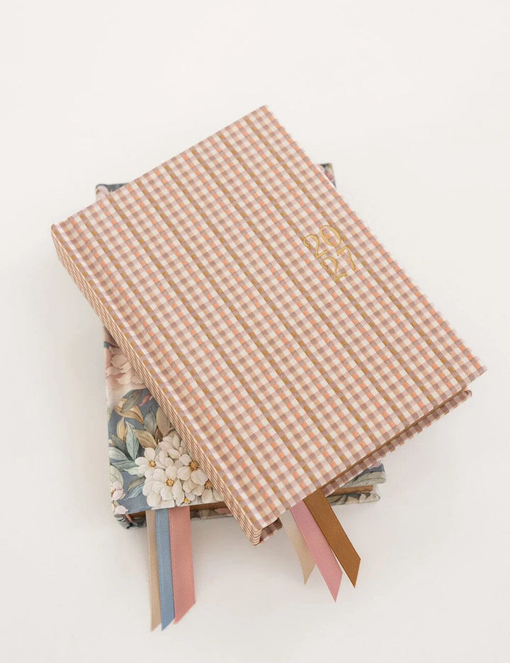 Bespoke Primrose Gingham 2027 Day to Page Small Planner