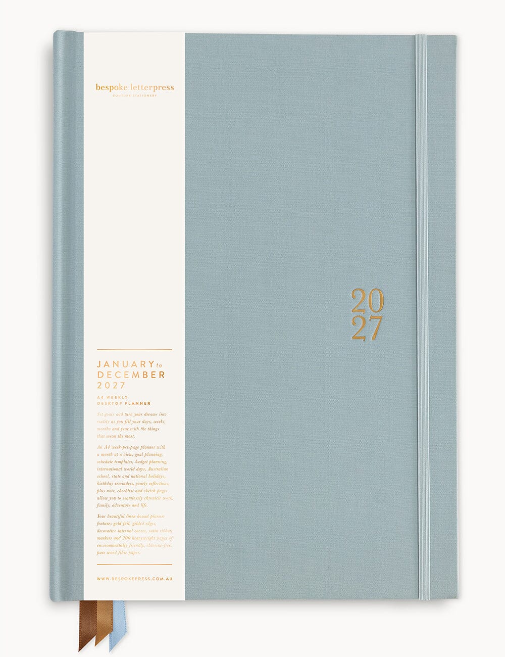 Bespoke Belvedere 2027 Desktop A4 Planner