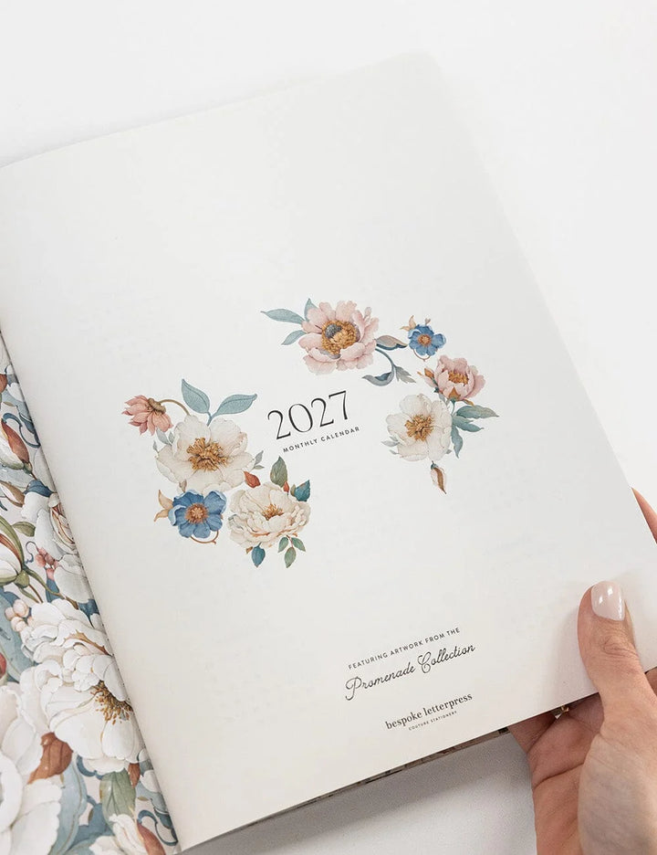Bespoke 2027 Monthly Calendar Notebook