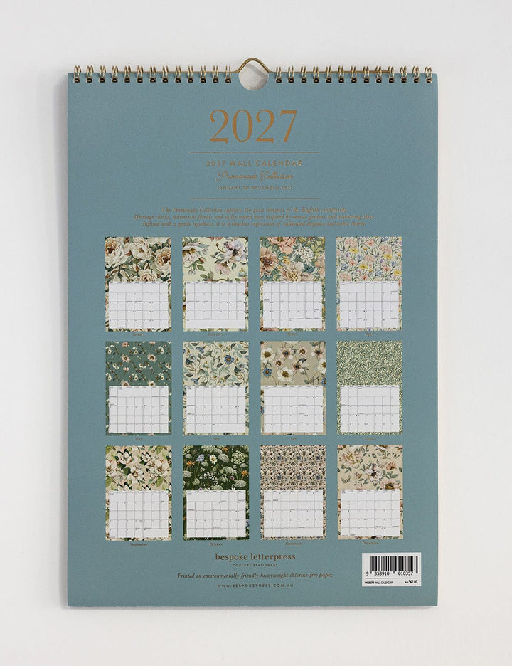 Bespoke 2027 Wall Calendar