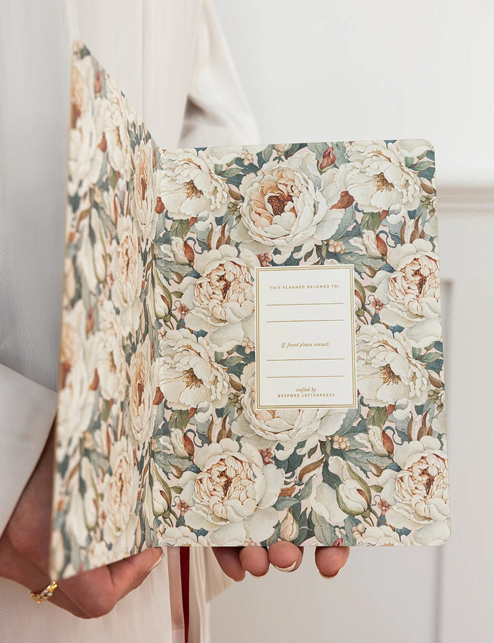 Bespoke Heritage Roses 2027 Weekly Planner Notebook