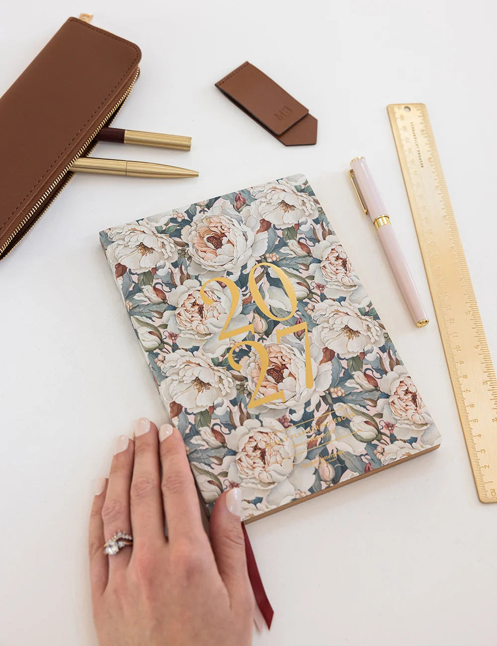 Bespoke Heritage Roses 2027 Weekly Planner Notebook