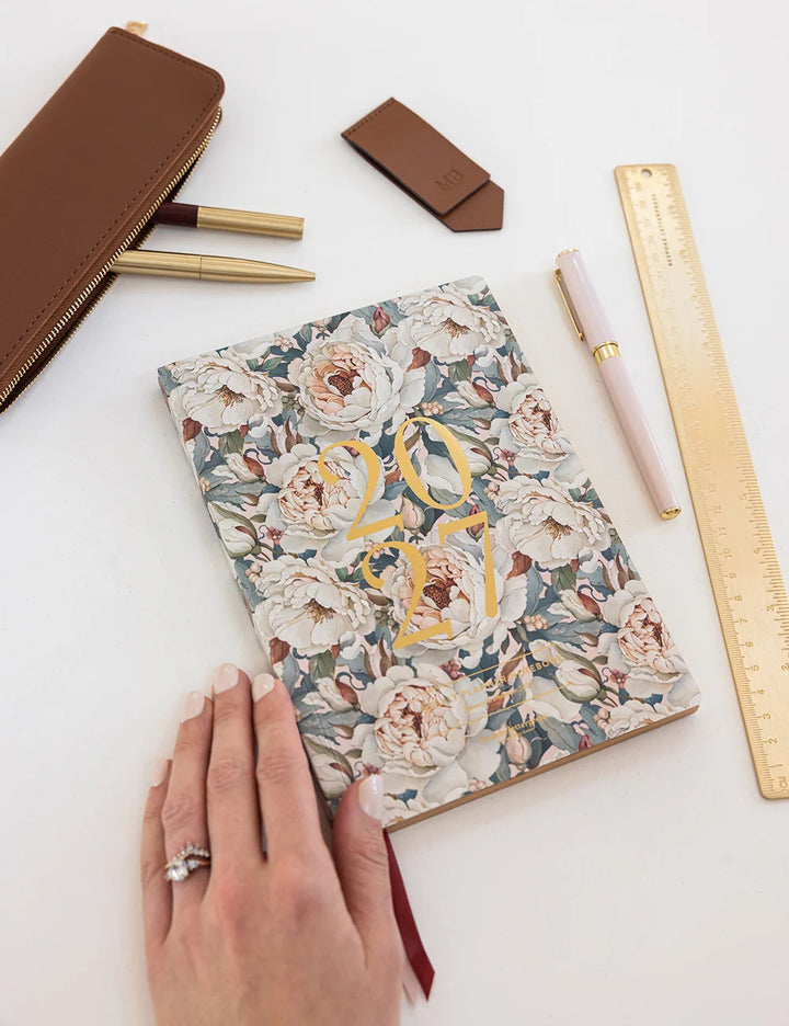 Bespoke Heritage Roses 2027 Weekly Planner Notebook