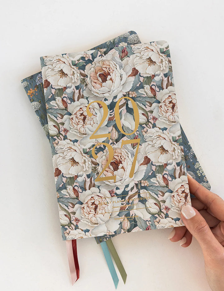 Bespoke Heritage Roses 2027 Weekly Planner Notebook