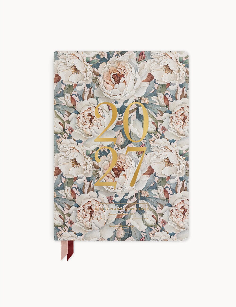 Bespoke Heritage Roses 2027 Weekly Planner Notebook