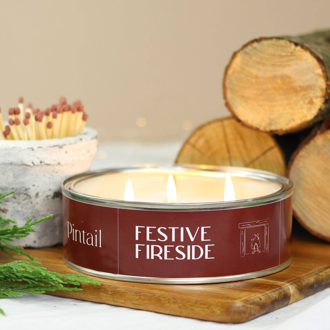 Pintail Festive Fireside Triple Wick Candle