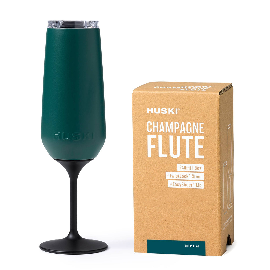 Huski Champagne Flute: Deep Teal