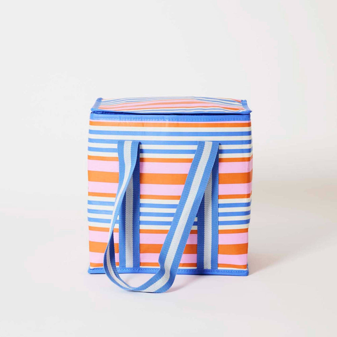 Medium Insulated Tote: Capri Stripe