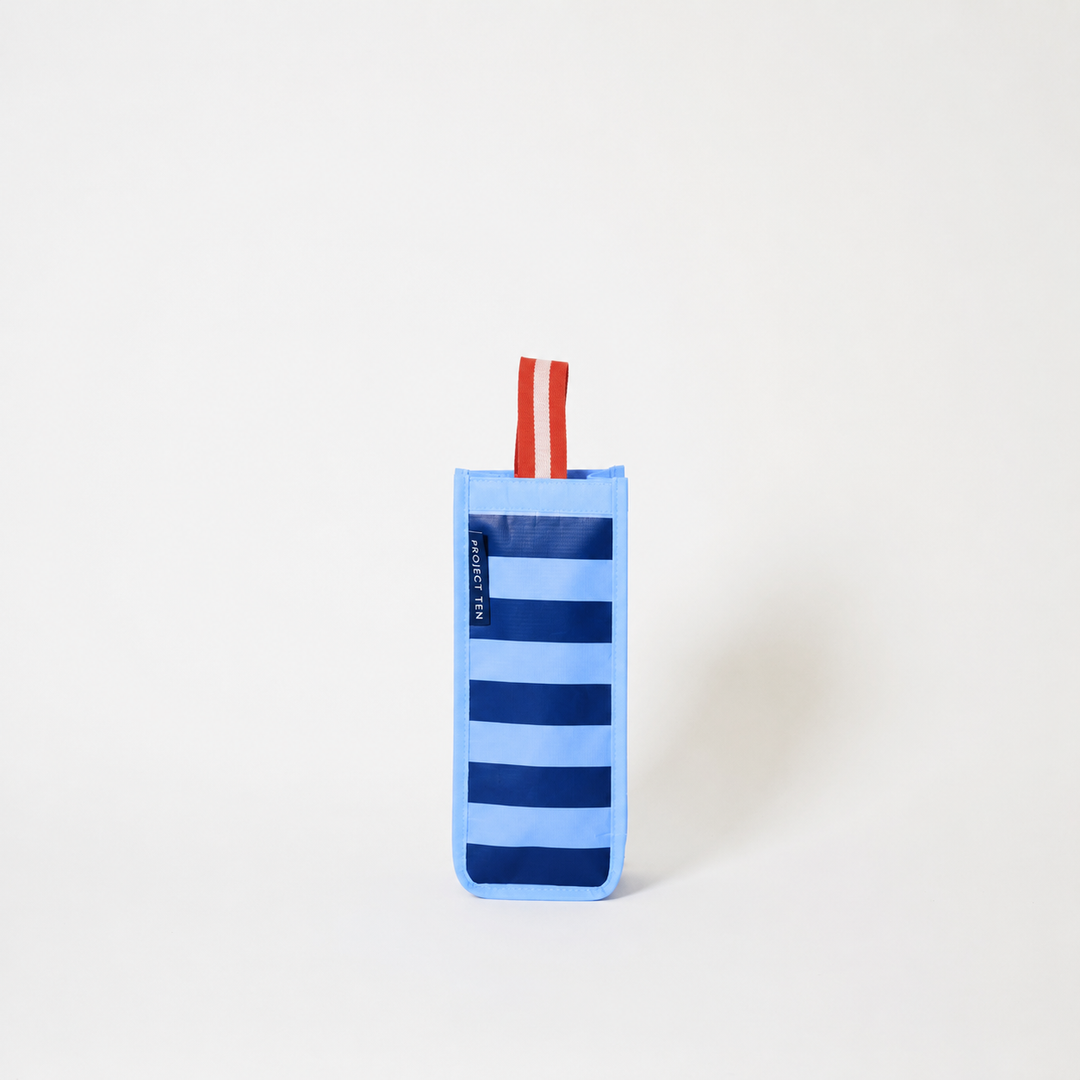 Wine Bag: Blue Stripe