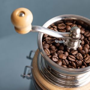 Manual Coffee Grinder with Storage