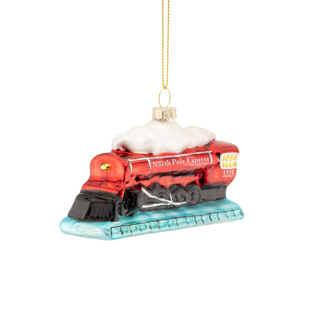 Decorative train ornament with &