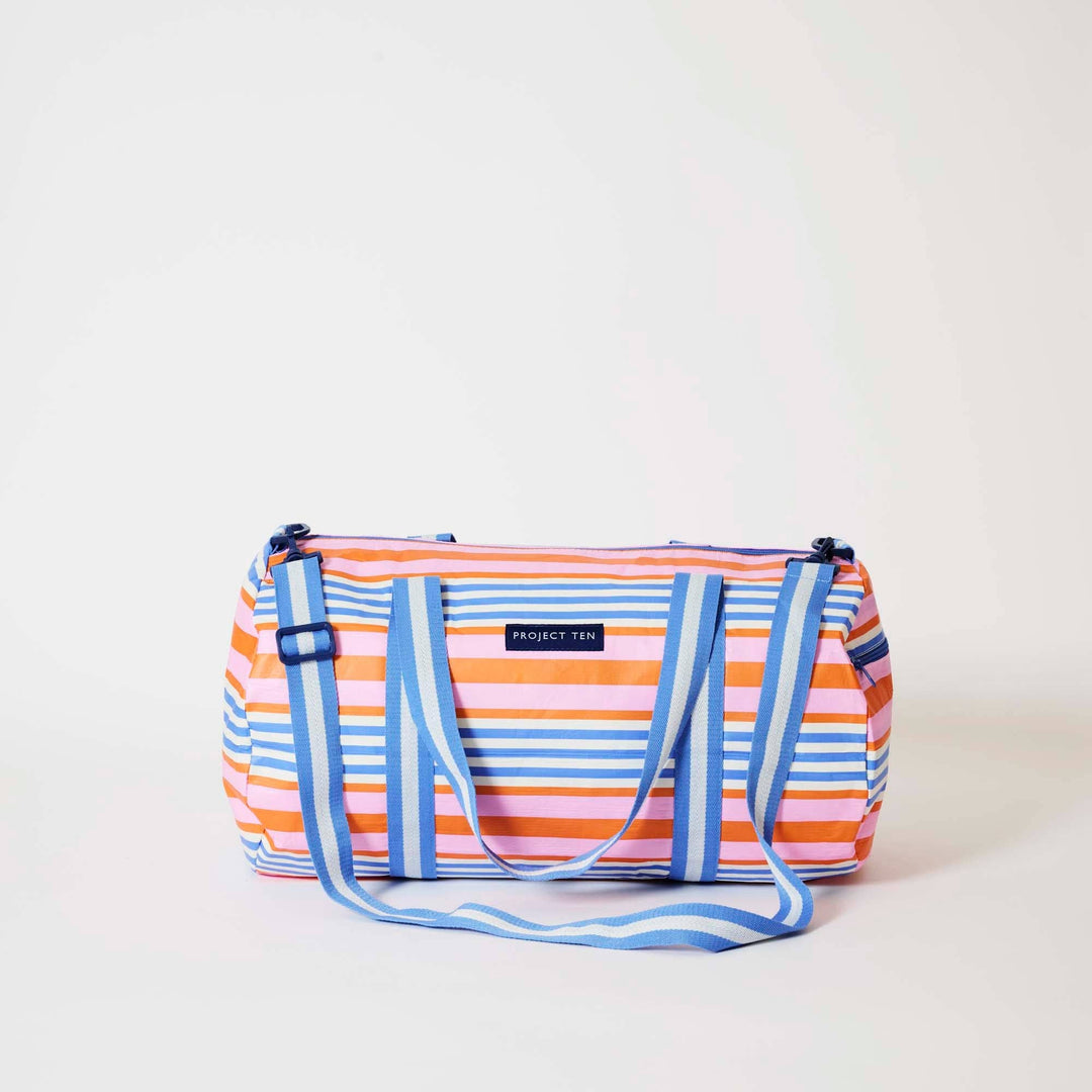 Barrel Bag: Capri Stripe