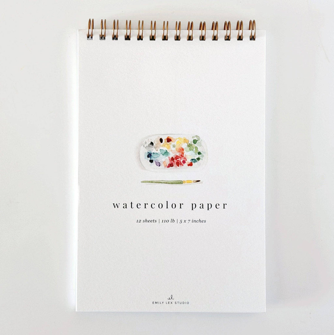 Spiral Watercolour Paper Pad 5x7"