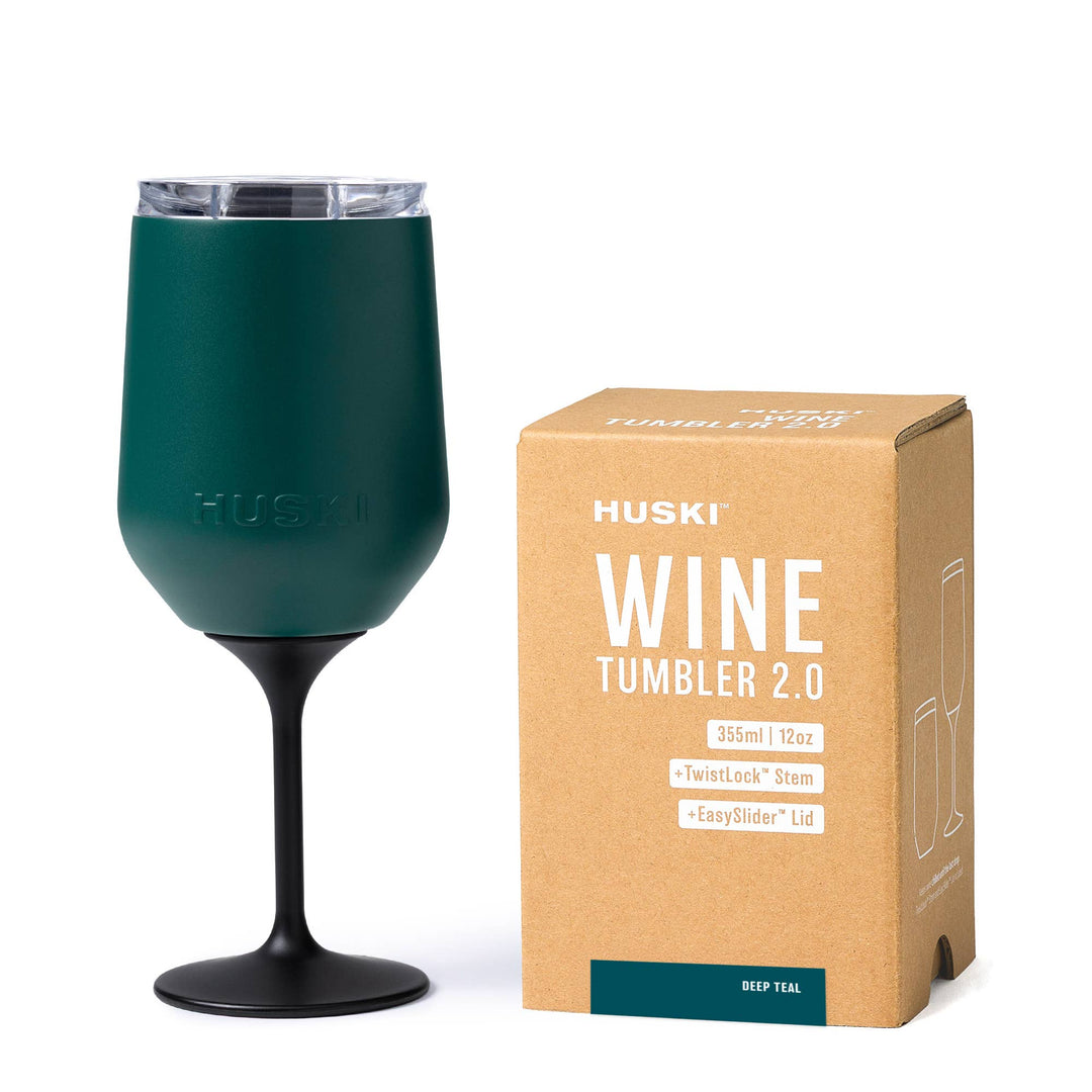 Huski Wine Tumbler 2.0: Deep Teal