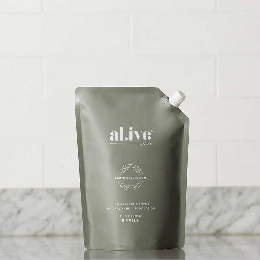 Al.ive Green Pepper & Lotus Lotion Refill