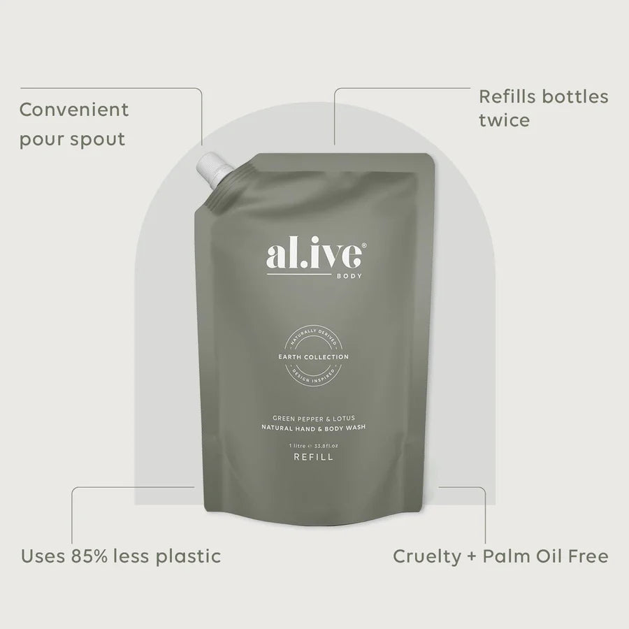 Al.ive Green Pepper & Lotus Wash Refill