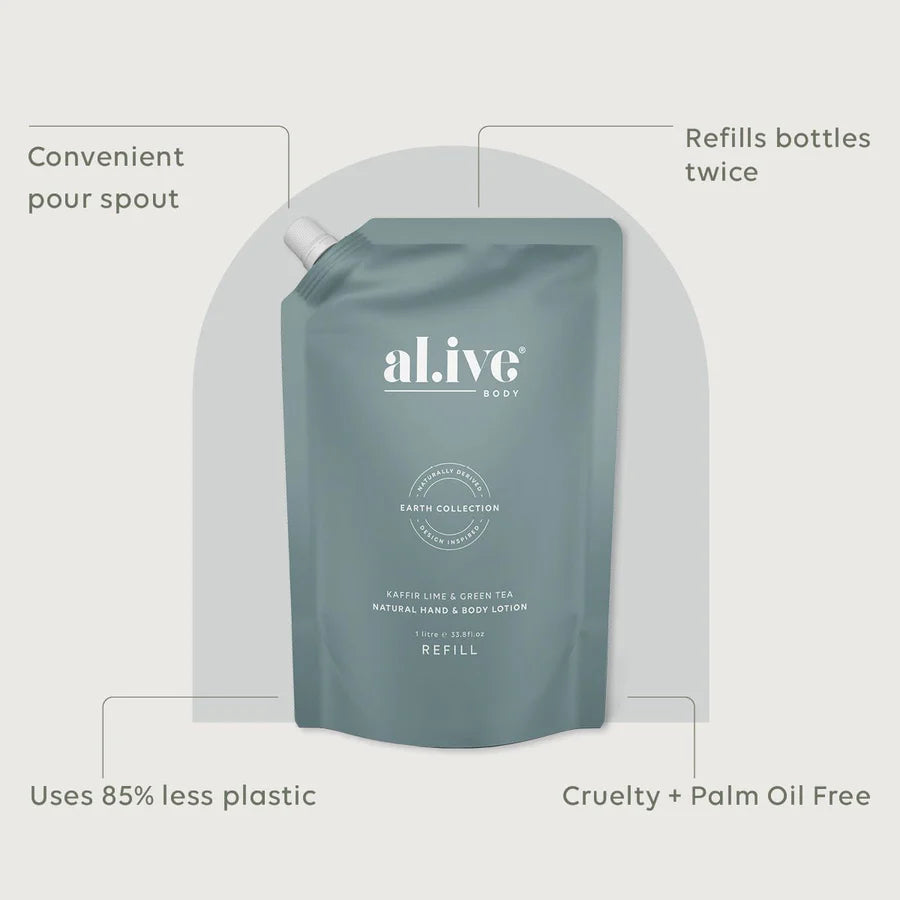 Al.ive Kaffir Lime & Tea Lotion Refill