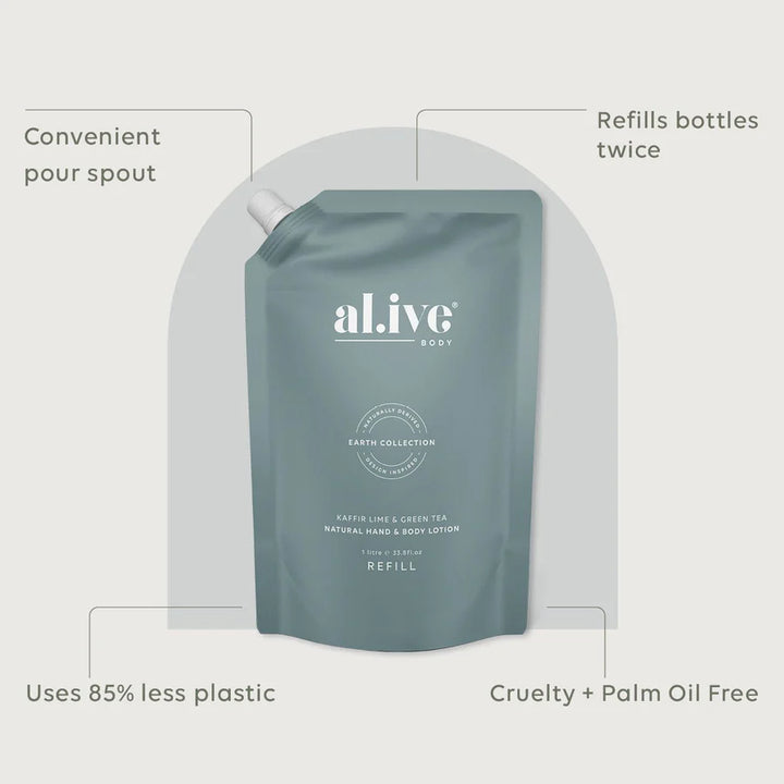 Al.ive Kaffir Lime & Tea Lotion Refill