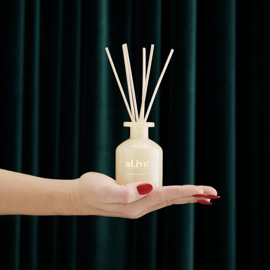 Al.ive Mini Reed Diffuser: Golden Wattle & Citrus