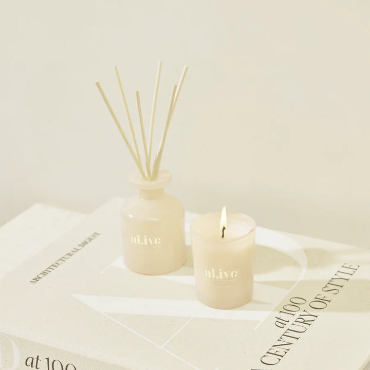 Al.ive Mini Reed Diffuser: Golden Wattle & Citrus