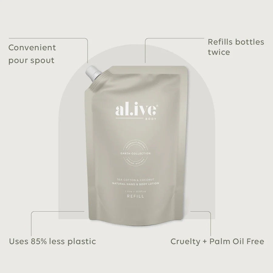 Al.ive Sea Cotton & Coconut Lotion Refill